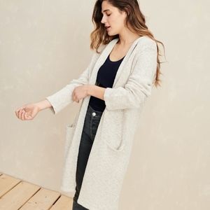 Jenni Kayne Cotton Linen Hooded Sweater